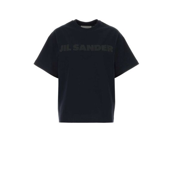 Jil Sander Women Midnight Blue Cotton T-Shirt